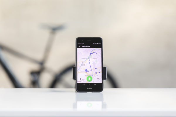 Mobiele applicatie vex-bike gps tracker beveiliging